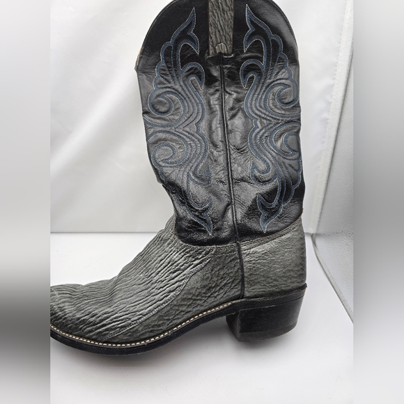 Wrangler Gray Shark Print Leather Boots - Picture 11 of 16